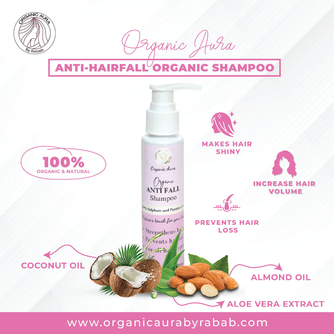 anti hair fall shampoo by organic aura by rubab